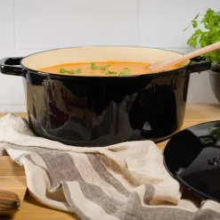 Støpejernsgryte 9,5L svart