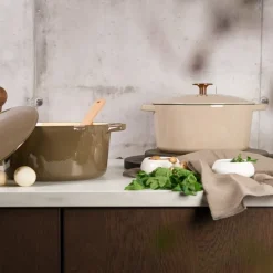 Støpejernsgryte 4,4L warm grey