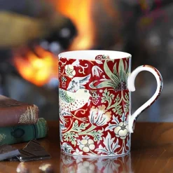 Strawberry Thief kopp 35 cl rød