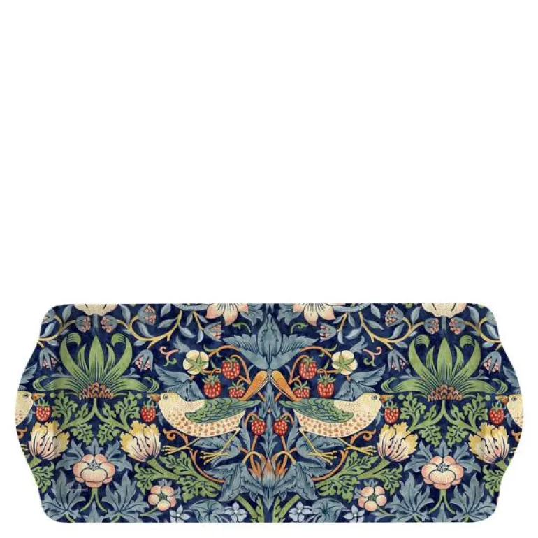 Strawberry Thief smørbbrett 16,5x38,5 cm blå