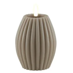 Stripe LED kubbelys 10x7,5cm sand