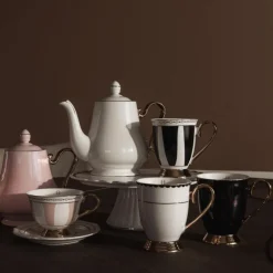 Strisce Nero kopp 28 cl svart/gull