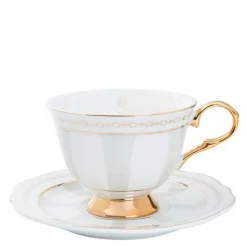 Strisce Tortora kopp med skål 22 cl greige