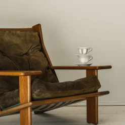 Strisce Tortora kopp med skål 22 cl greige