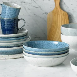 Studio Pastaskål 4 stk blå