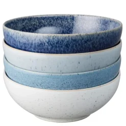 Studio skål 17 cm 4 stk blå