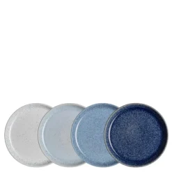 Studio tallerken 21 cm 4 stk blå