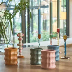 Styles krus m/ riflet mønster 30 cl 2 stk amber