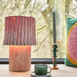 Styles lampe 25x44 cm rosa