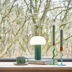 Styles LED lampe 15x22,5 cm grønn