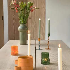 Styles telysholder 7,7x10 cm grønn