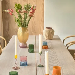 Styles telysholder 7,7x10 cm grønn