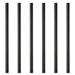 Sugerør 14,5 cm svart