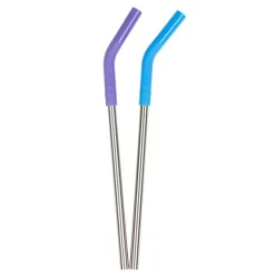 Sugerør 2 stk 8 mm flerfarget