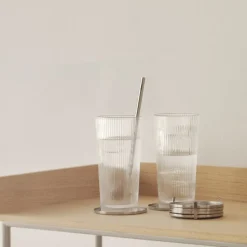 Sugerør i stål 4 stk