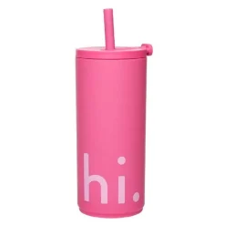 Sugerørskopp hi. 50 cl cherry pink