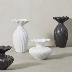 Susille vase 25 cm hvit