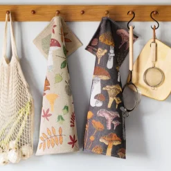 Svamprik kjøkkenhåndkle 40x60 cm brun