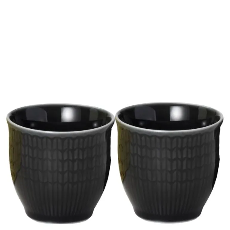 Swedish Grace eggeglass 4 cl 2 stk grå/sten