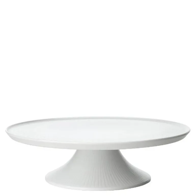 Swedish Grace kakefat 31 cm snø/hvit