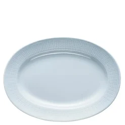 Swedish Grace ovalt fat 32 cm is/grå