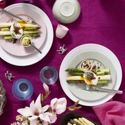 Swedish Grace tallerken 17 cm is/grå