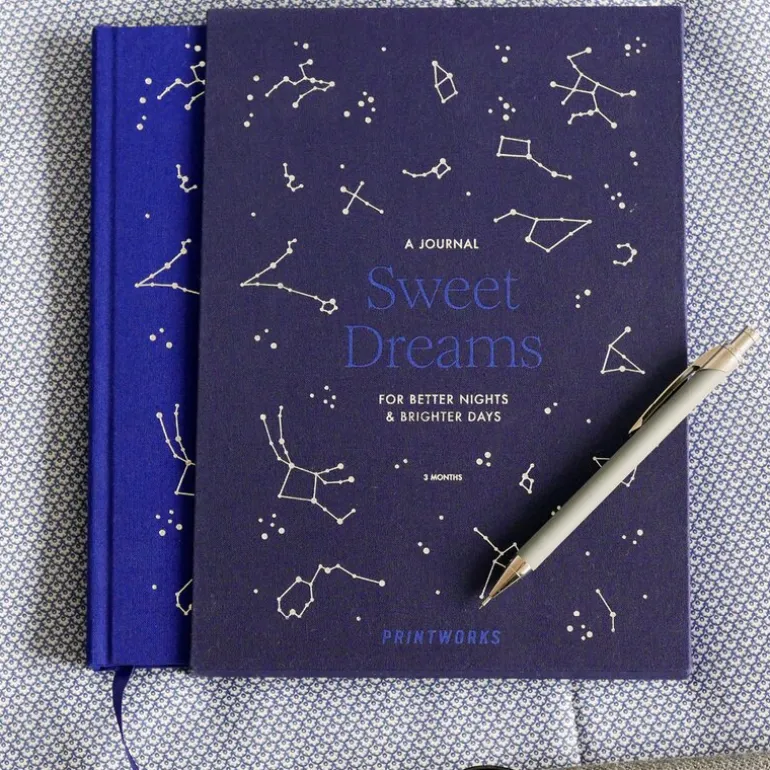 Sweet Dreams søvndagbok blå