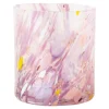 Swirl drikkeglass/lykt 35 cl rosa multi