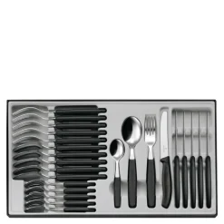 Swiss Classic bestikksett 24 deler svart