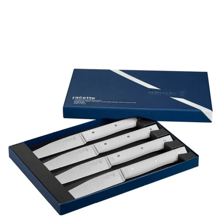 Table Bois bestikksett 4 deler Facette hvit