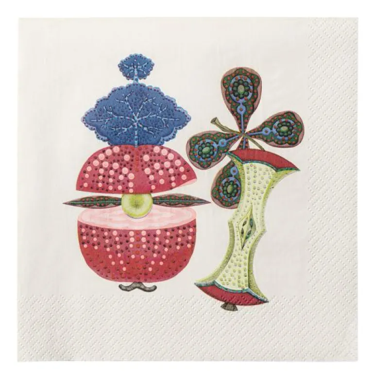 Taika Sato serviett 33x33 cm rød