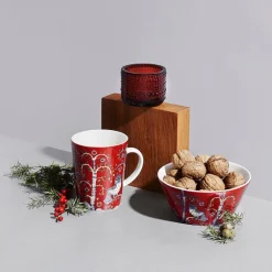 Taika skål 60 cl rød