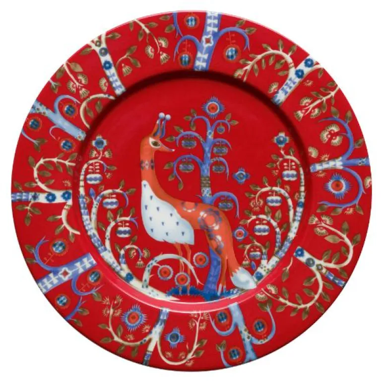 Taika tallerken 22 cm rød