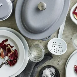 Tallerken 24 cm grå