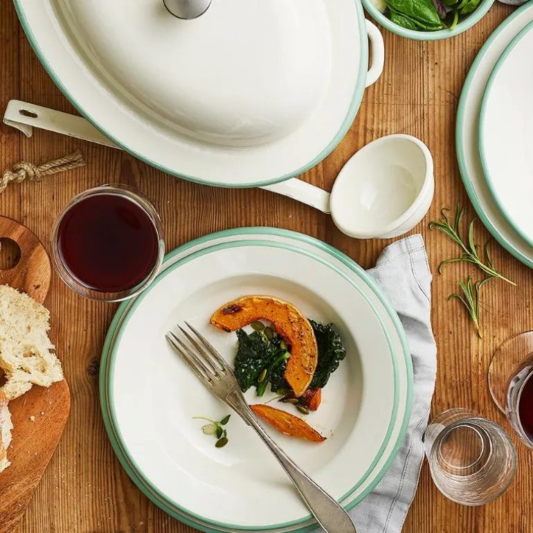 Tallerken 24 cm krem