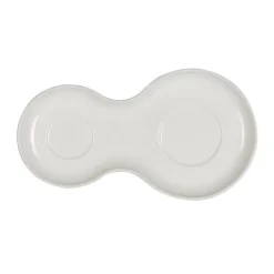 Tallerken 20x11 cm cream