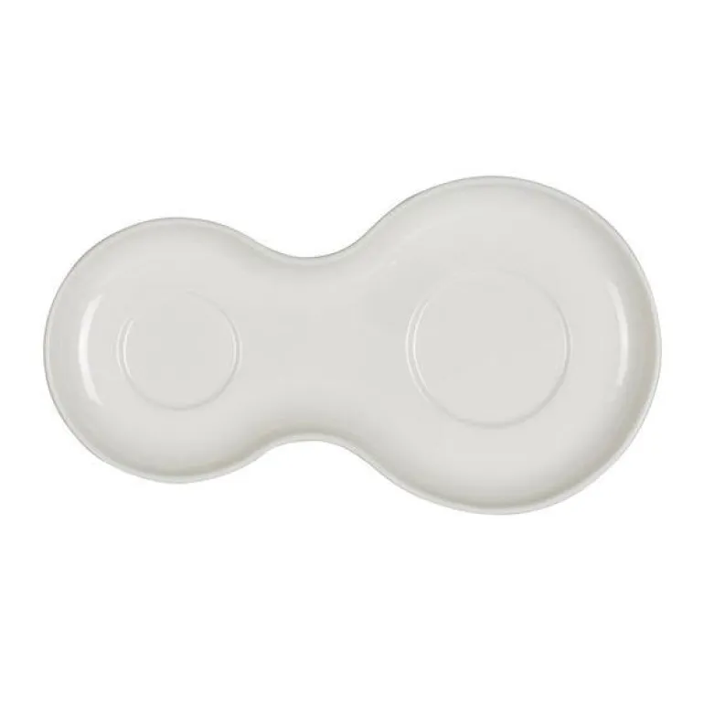 Tallerken 20x11 cm cream