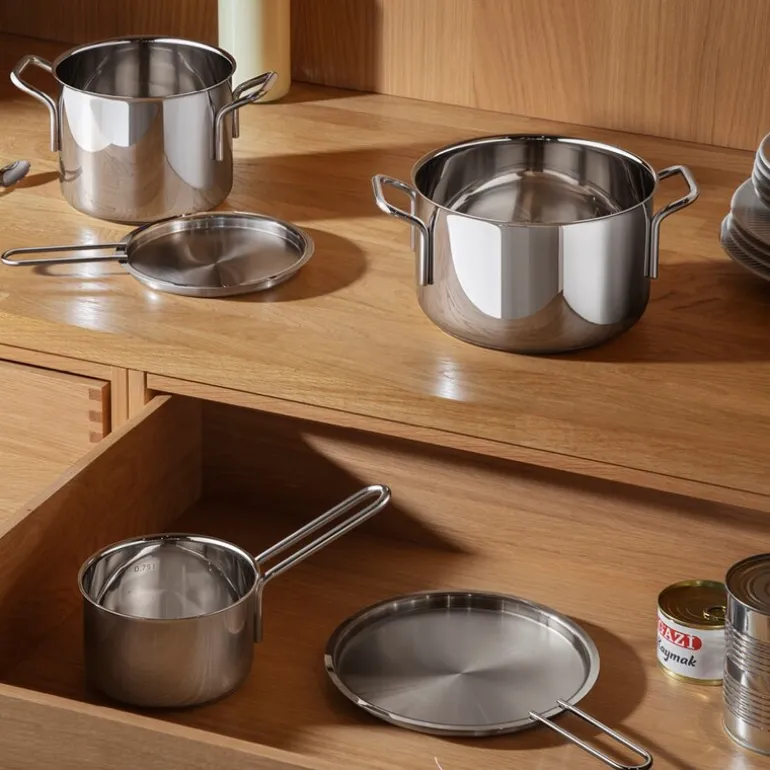 Tallerkenlokk 20 cm rustfritt stål