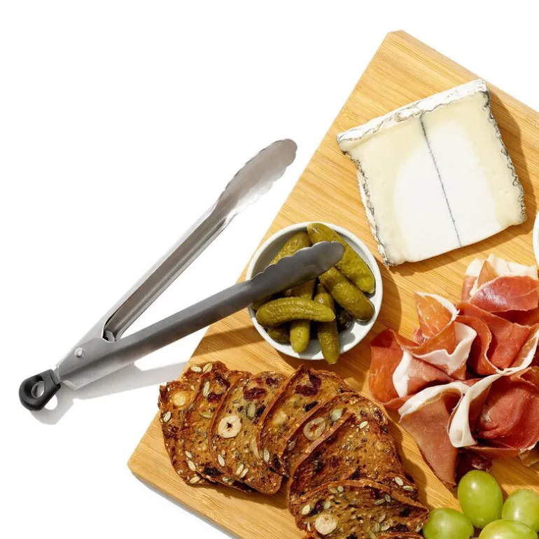 Tangsett 2 stk stål/svart