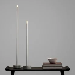 Taper Candles Led kronelys 2,3x75 cm 2 stk hvit