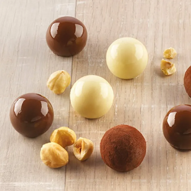 Tartufina silikonform for praliner 2,5 cm 15 stk