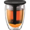 Tea for one teglass m/sil 35 cl svart