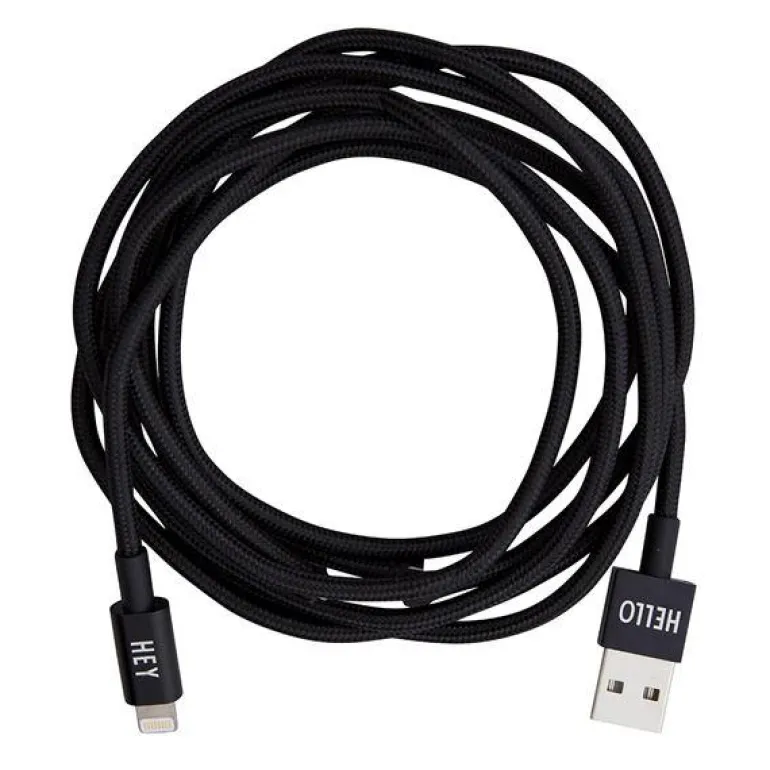 Tech kabel lightning 1,85m svart