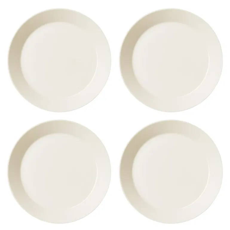 Teema tallerken 21 cm 4 stk hvit