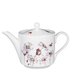 Tekanne 1,13L mus og blomst