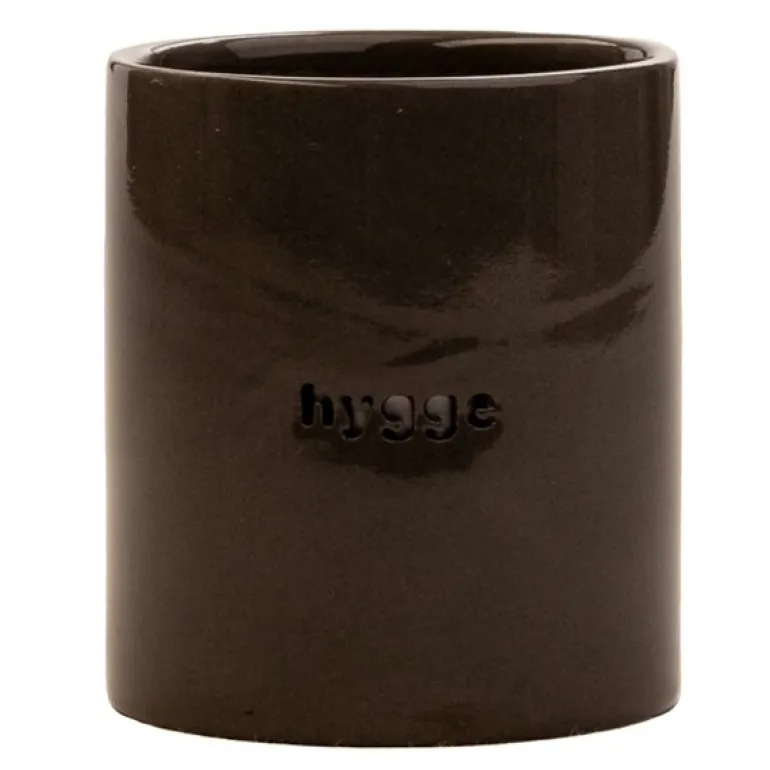 Telysholder hygge liten 6,5x7,5 cm grå