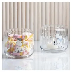 Telysholder 8x9 cm snøfall