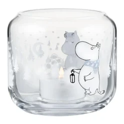 Telysholder 8x9 cm snøfall