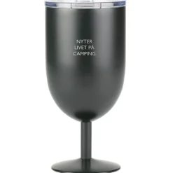 Termo ølglass nyter livet på camping 40 cl svart