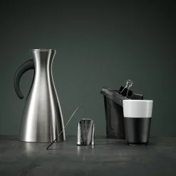 Termokanne 1L børstet stål